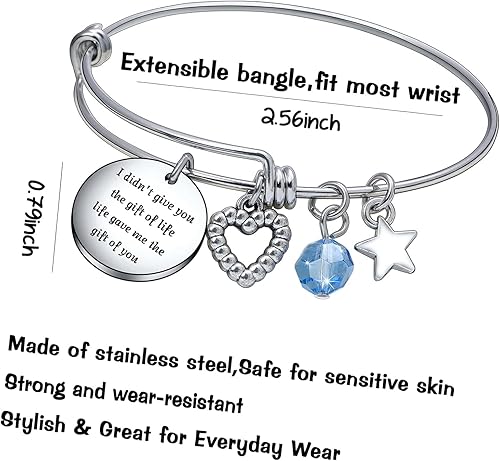 Miniatura 2 de Deai Bonus Son Bracelet Daughter Graduation Jewelry Stepchild Gift Goddaughter Gift Daughter Christmas Bracelet