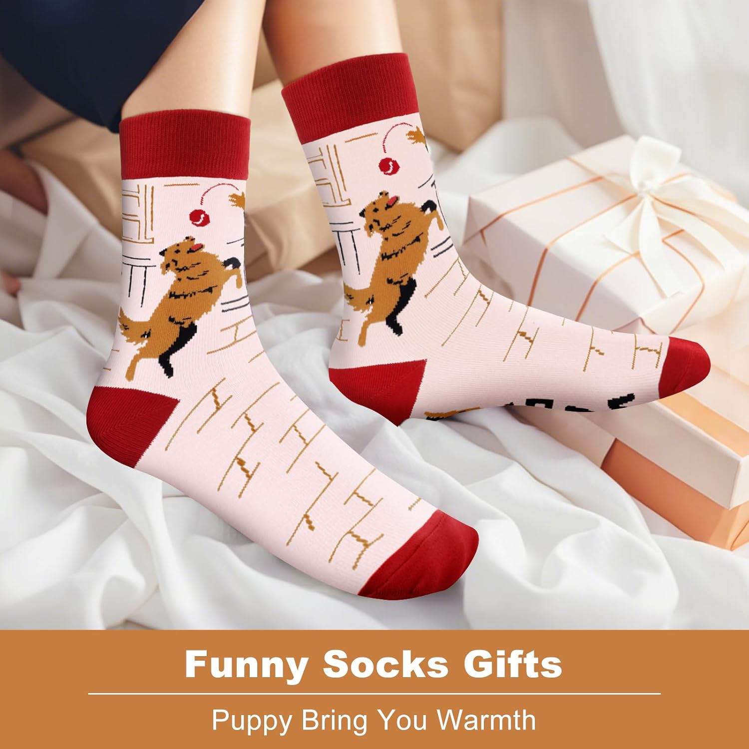 AGRIMONY Funny Cat Dog Socks for Women Teen Girls-Animal Novelty Cute Socks-Mothers Day Cat Dog Mom Gifts Stocking Stuffers - Image 7