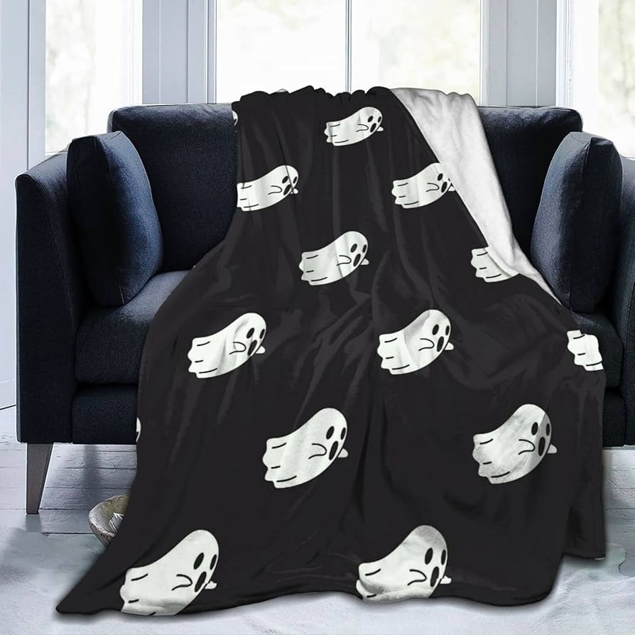 Amazon｜ブランケット お化け柄ブランケット フランネル ふんわり 吸湿