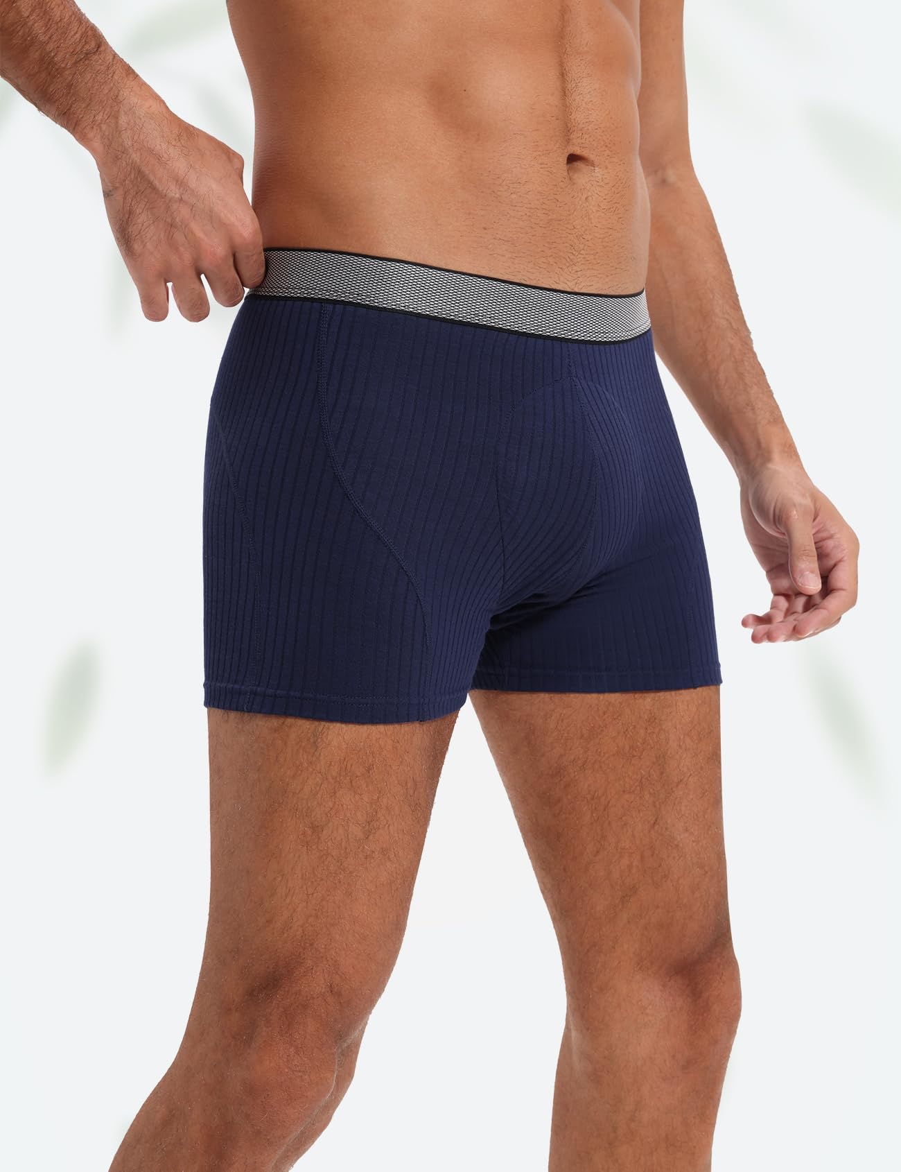 Carer 3er Pack Inkontinenz Pants Männer Bambus 160 ml Absorptionskapazität verbesserte Boxershorts Herren Waschbar Auslaufsicher Weich Atmungsaktiv Komfort Funktionsunterwäsche Blau Größe L