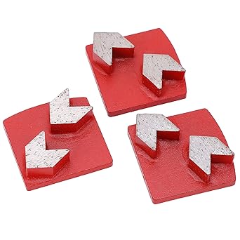 Concrete Grinding Shoes, Concrete Floor Aggreesive Cutting Grinding Shoes Widely Used Good Durability Dovetail Concrete 3Pcs for Repair Tool