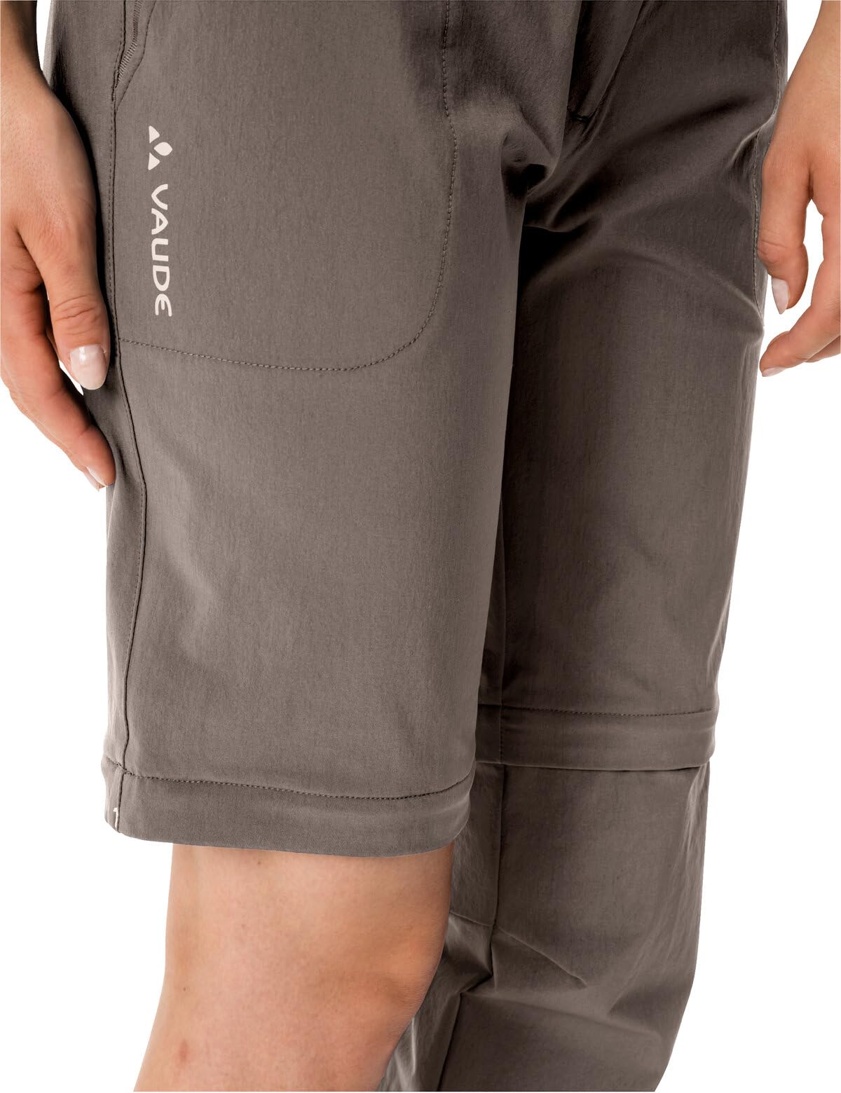 VAUDE Wanderhose Damen Farley Stretch Zip-Off Hose II, Wasserabweisende Zip-Off Trekkinghose, Bequeme Stretch-Wanderhose – strapazierfähig & schnelltrocknend