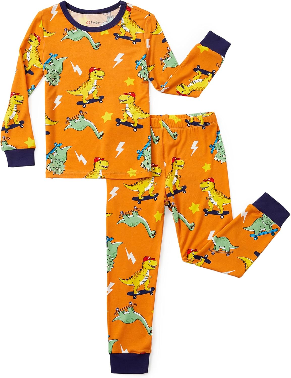 PATPAT Bamboo Viscose Pajama Sets for Toddler Boys & Girls Baby Kids, Ultra-soft Snug fit Pjs Sleepers for Birthday Holiday
