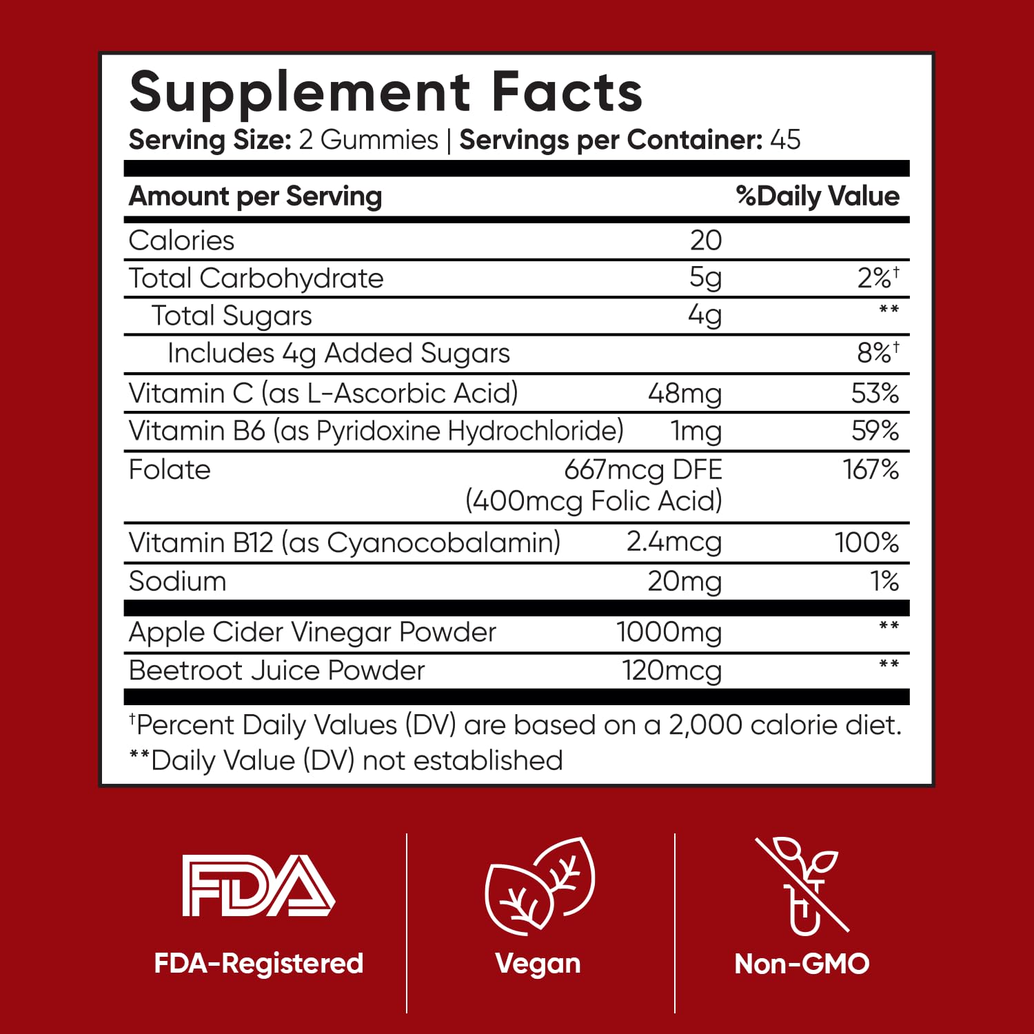 WeightWorld Apple Cider Vinegar Gummies with Mother 1000mg | 45 Days Supply — Amazon image 6