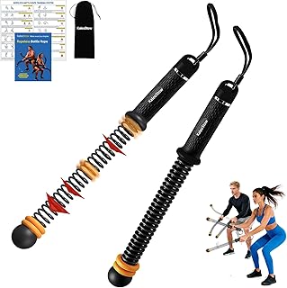 Adjustable Weighted Ropeless Battle Ropes, Portable Arm Exerciser Rope for Home Gym - HIIT, Power sports & High-Intensity Interval Training, Portable Workout Equipment for Men & Women