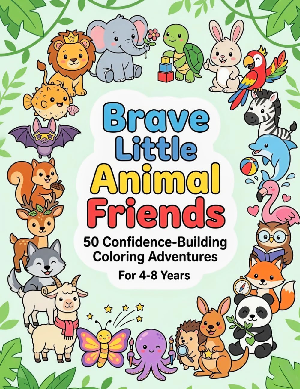 Brave Little Animal Friends: A Whimsical Coloring Adventure with Courageous Critters