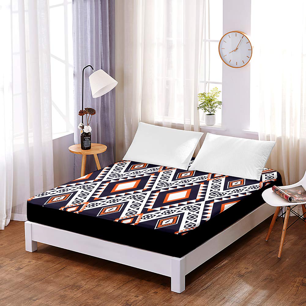 Drap-housse 3D anti-glisse 200x200 cm avec bonnet de 30cm