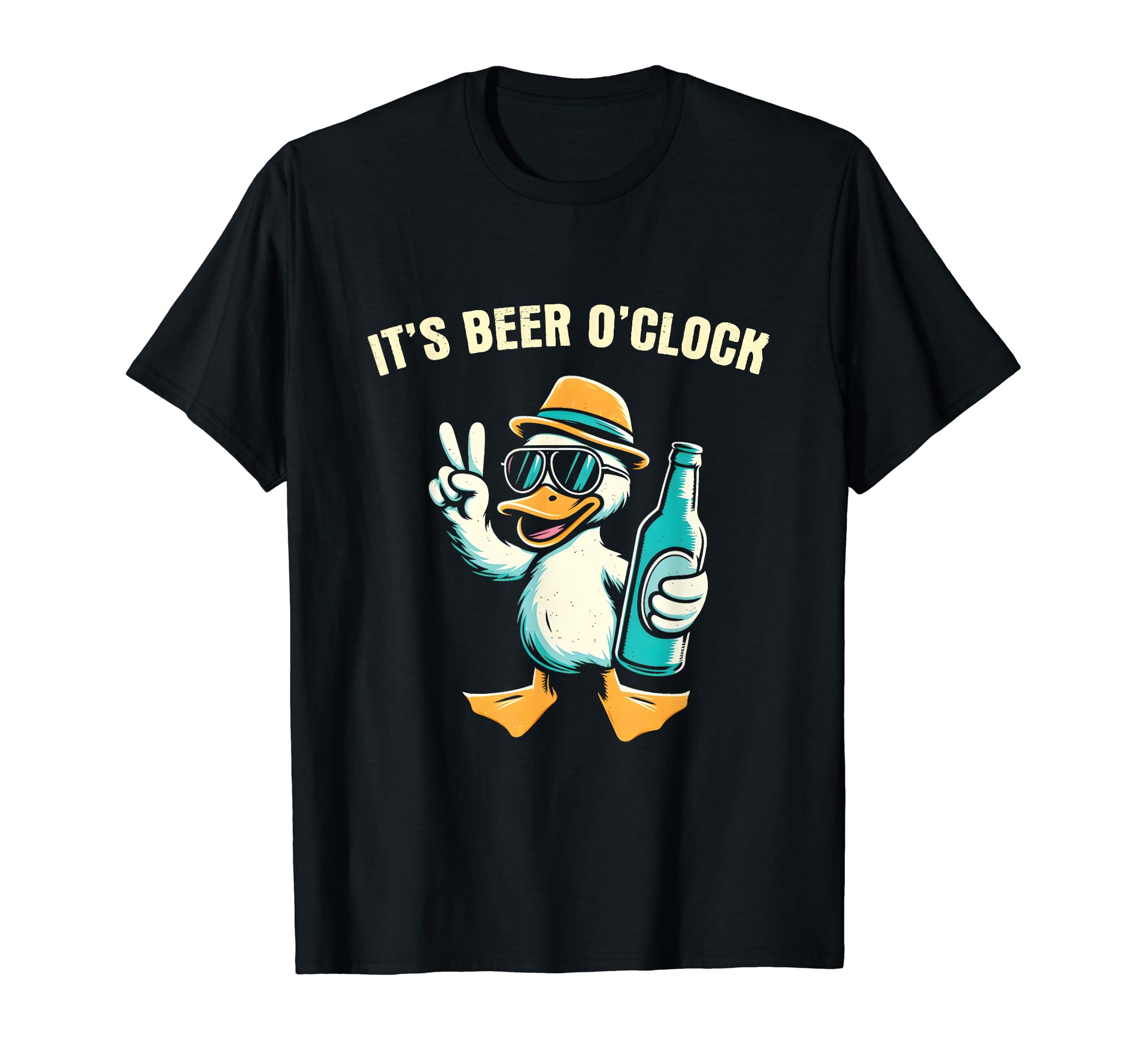 It's Beer O'Clock - Funny Duck Beer Squad Drinking Lover T-Shirt