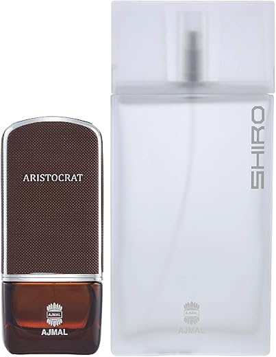 AJMAL Aristocrat And Shiro Edp Citrus Woody Spray Perfume For Men (75 Ml + 90 Ml), Oriental, Fresh