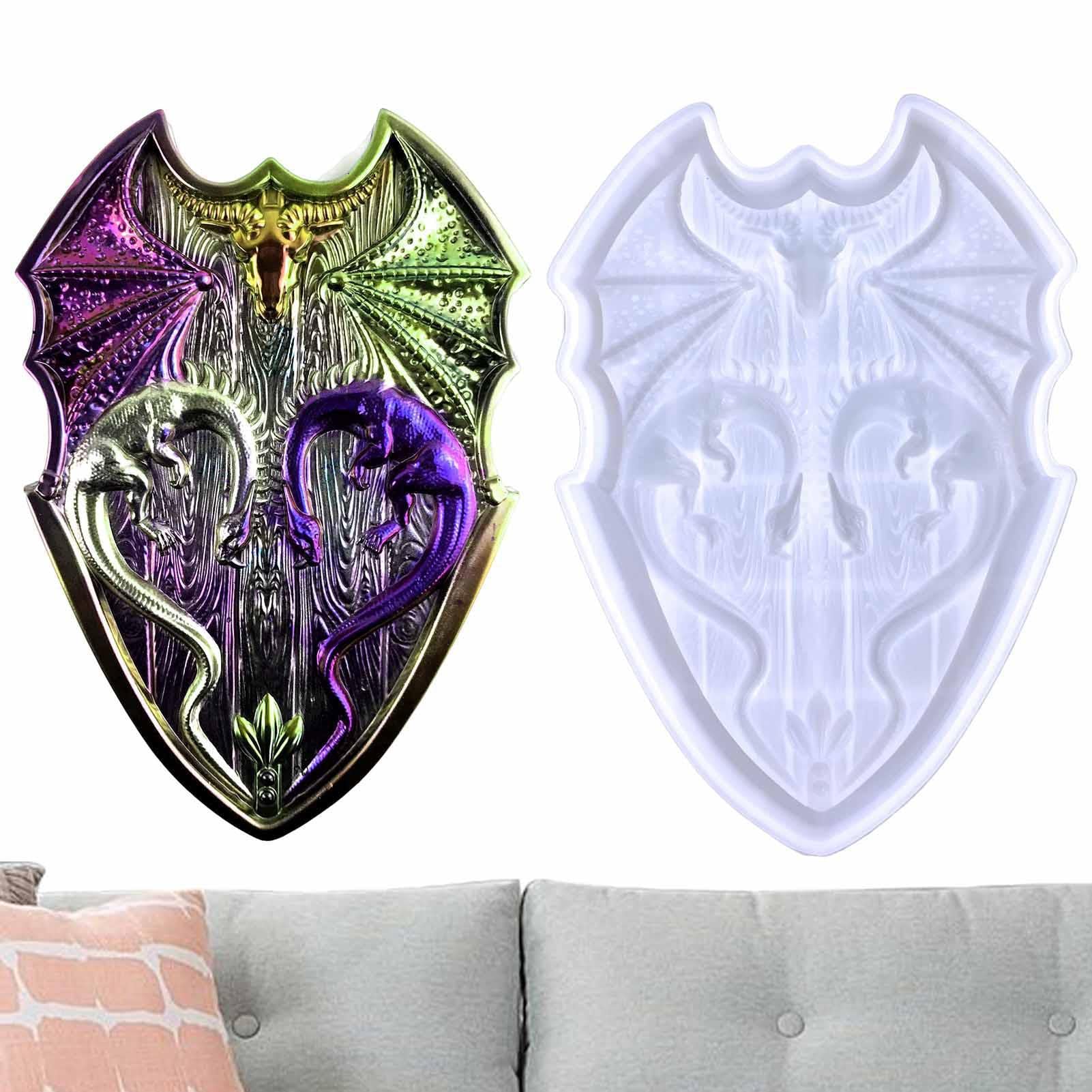 Shield Chocolate Mold 3d Dragon Molds Silicone Dragon Wing Resin