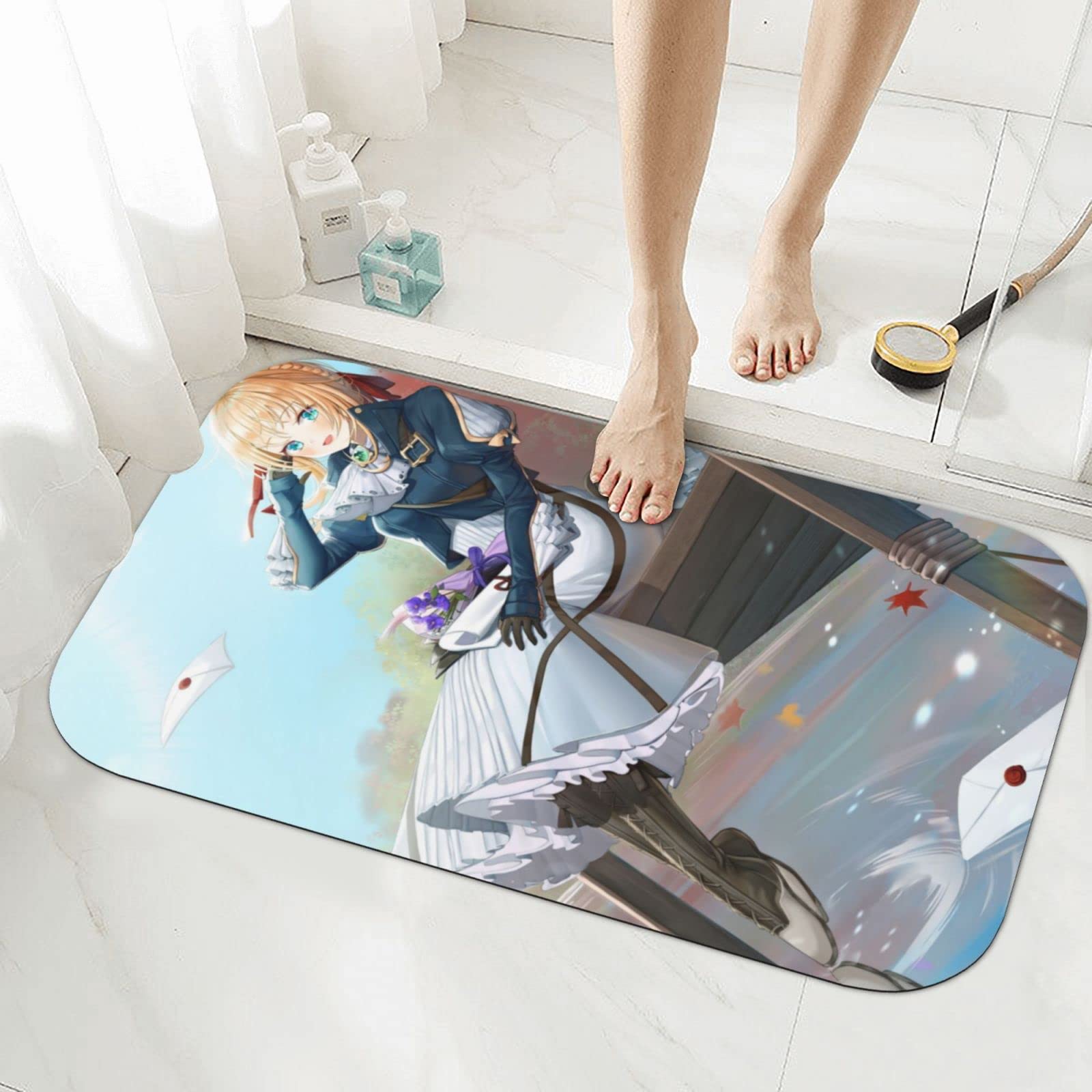 Amazon | バスマット ホテル仕樣 ヴァイオレット・エヴァーガーデン