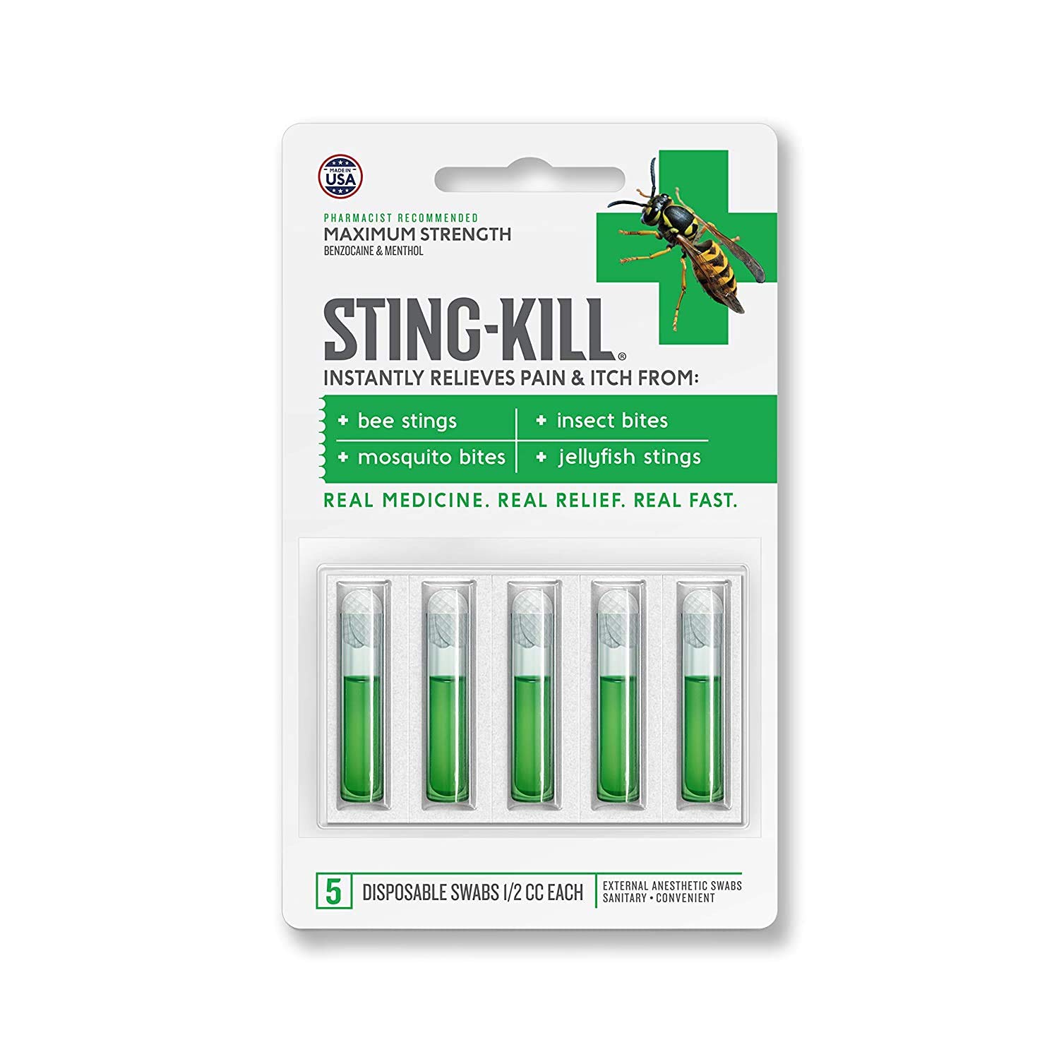 StingKill external anesthetic disposable swabs with