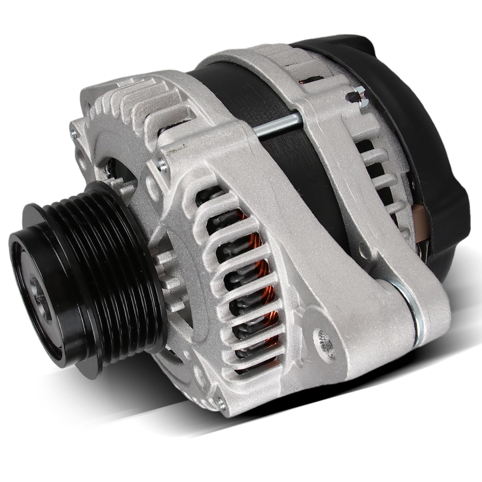 OTO-K Alternator Compatible with Honda Odyssey 2011 2012 2013 V6 3.5L,Pilot 2012 2013 2014 2015 V6 3.5L,Ridgeline 2012 2013 2014 V6 3.5L,Replaces # 11573N 31100-RV0-A01,130Amp 12V 6-Groove Pulley-image-28