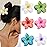 Hawaiian Flower Hair Clips - 6 Pack Colorful Claw Clips for Women & Girls, Large Aesthetic Hair Accessories for Thick or Thin Hair, Summer Beach Vacation Gift