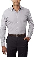 Vista 1 de Van Heusen - Camisa de vestir de tela de popelina para hombre, unicolor, corte ajustado