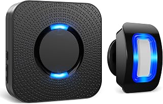 COTINSE Wireless Motion Sensor Alarm Chime with 500FT Range, 110dB Alert, 58 Ringtones - Door Security Detector for Home, Garage, Business
