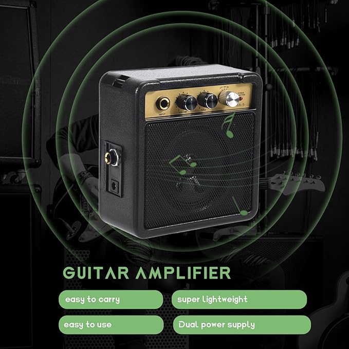 Mini Amplificador de Guitarra 5W con Entrada Jack 6.35mm miniatura 7