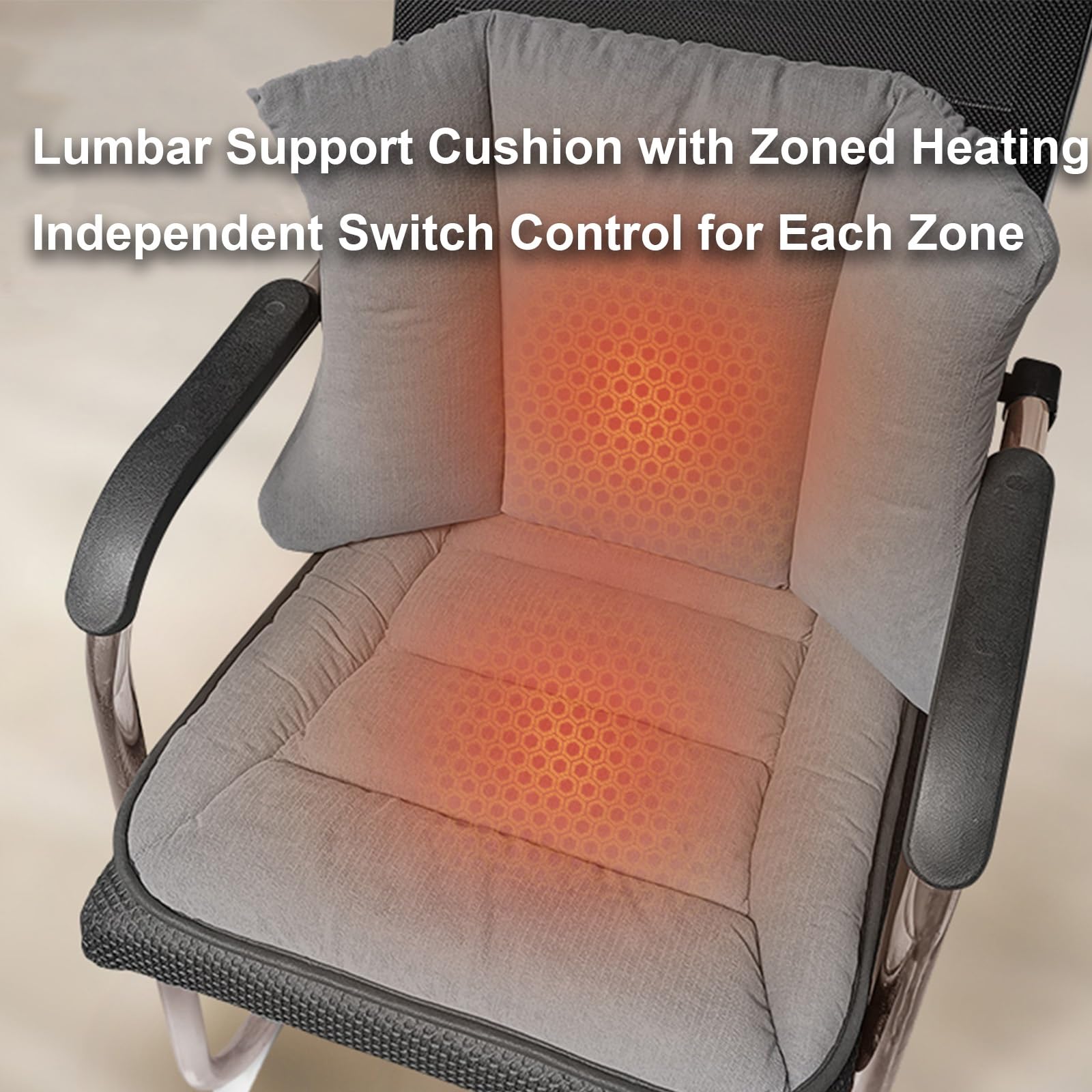 Almohadillas Electricas, Esterilla Calor Gris, Mantita Electrica con 3 Niveles de Calor y Apagado Automático de 4 Horas, Manta Electrica Ideal para El Invierno