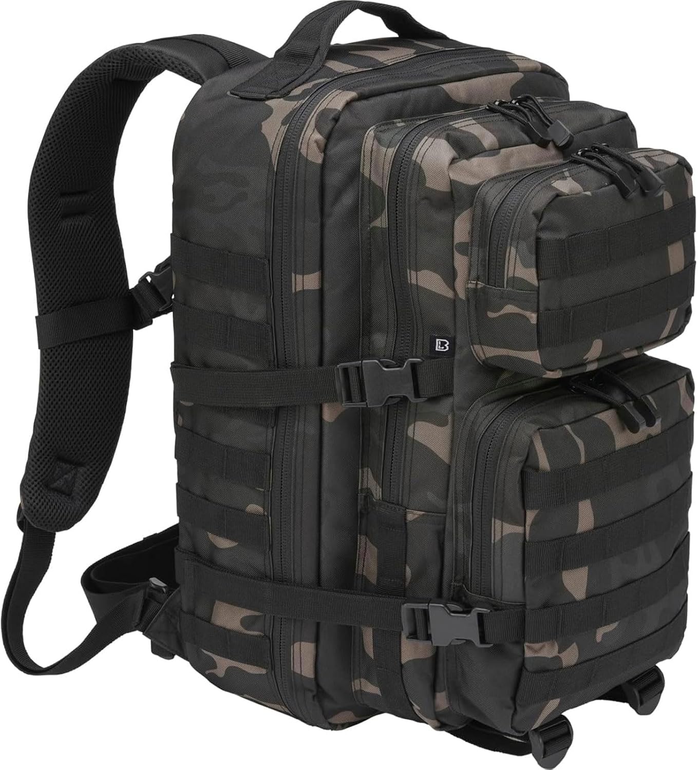 Brandit individual Wear Unisex Assault Backpack, Dark Camo - Large