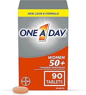 One A Day Multivitamin For Women 50 Plus - Daily Vitamins For Women With Vitamin A, B6, B12, C, D, E, Biotin, Calcium, Magnesium & Zinc, Helps Support Immune Function, Bone Health And More, 90 Tablets