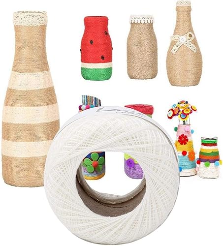 Miniatura 2 de Popular verano seda luz línea fina hilo de algodón hilo de ganchillo hilo de encaje para tejer bordado con un ganchillo(6601)