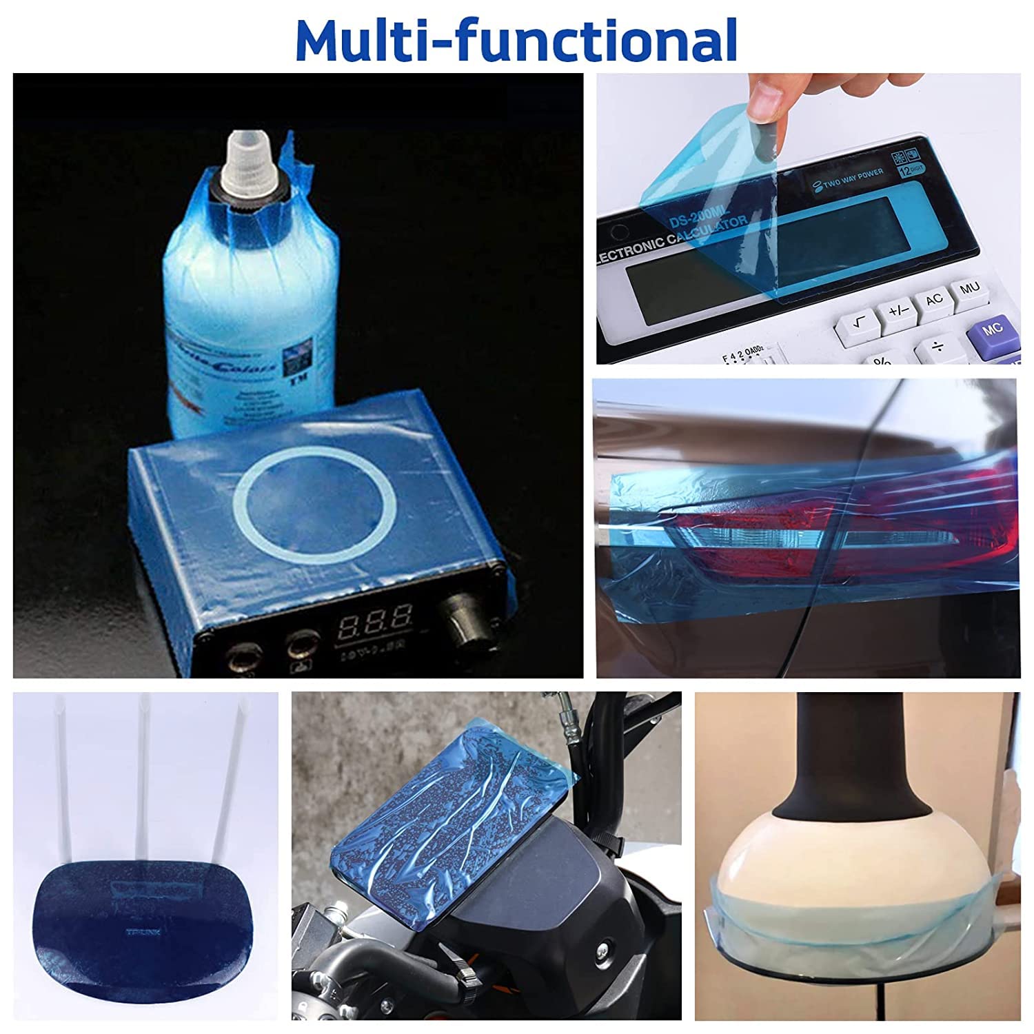 Película de barrera Unihubys 1200 hojas 4" x 6" PE desechable dental protectora con dispensador
