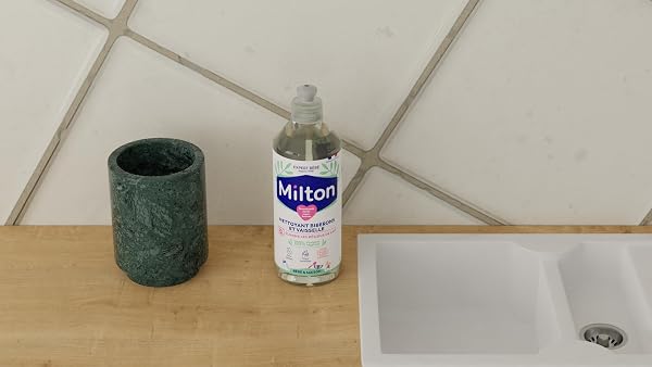 MILTON Liquide Nettoyant pour Biberon, tétines, accessoires de Bebe et vaisselle | Hypoallergénique |Testé Dermatologiquement |500 ml| - 3