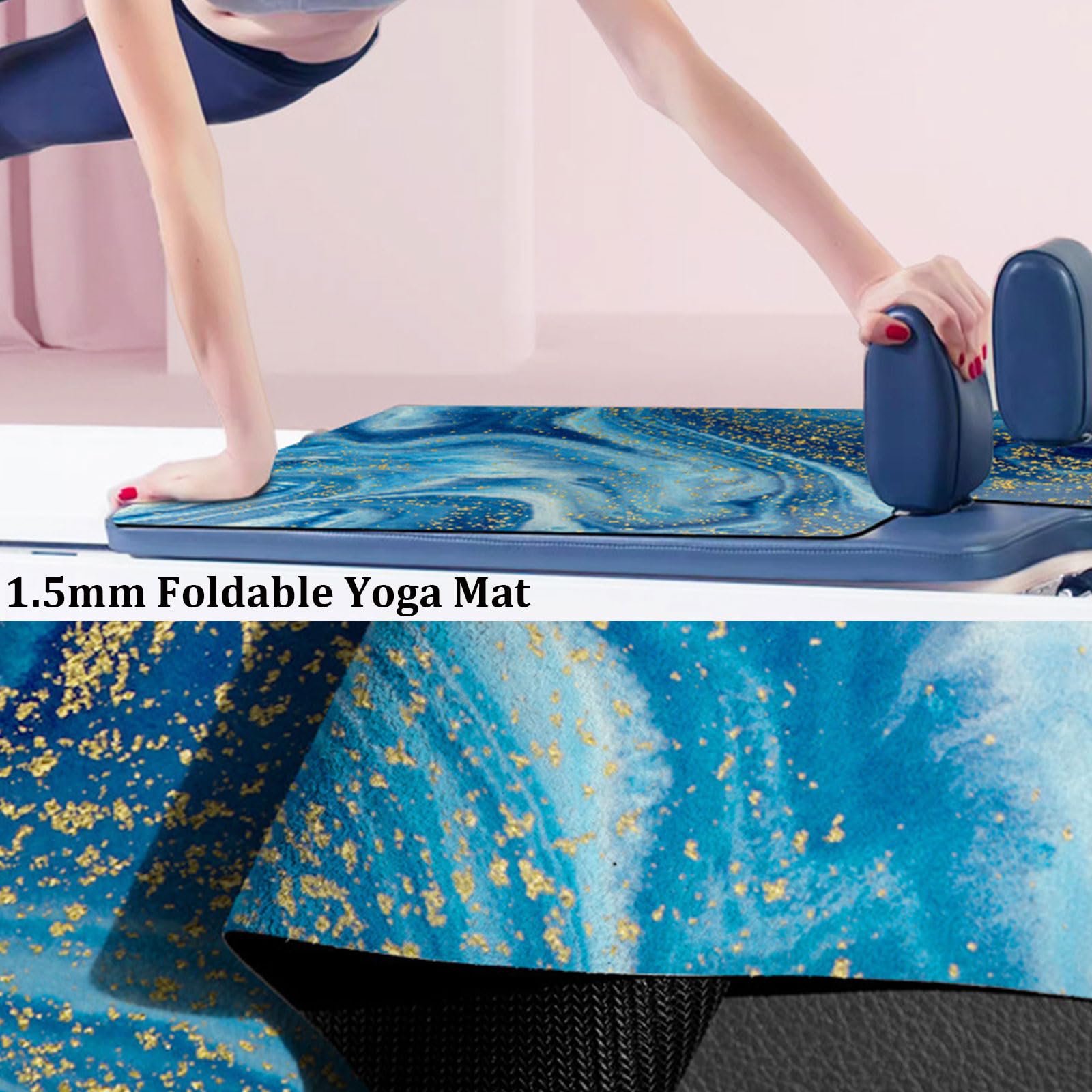 Tapis de Pilates pour Reformer FANSU Antidérapant Durable Caoutchouc