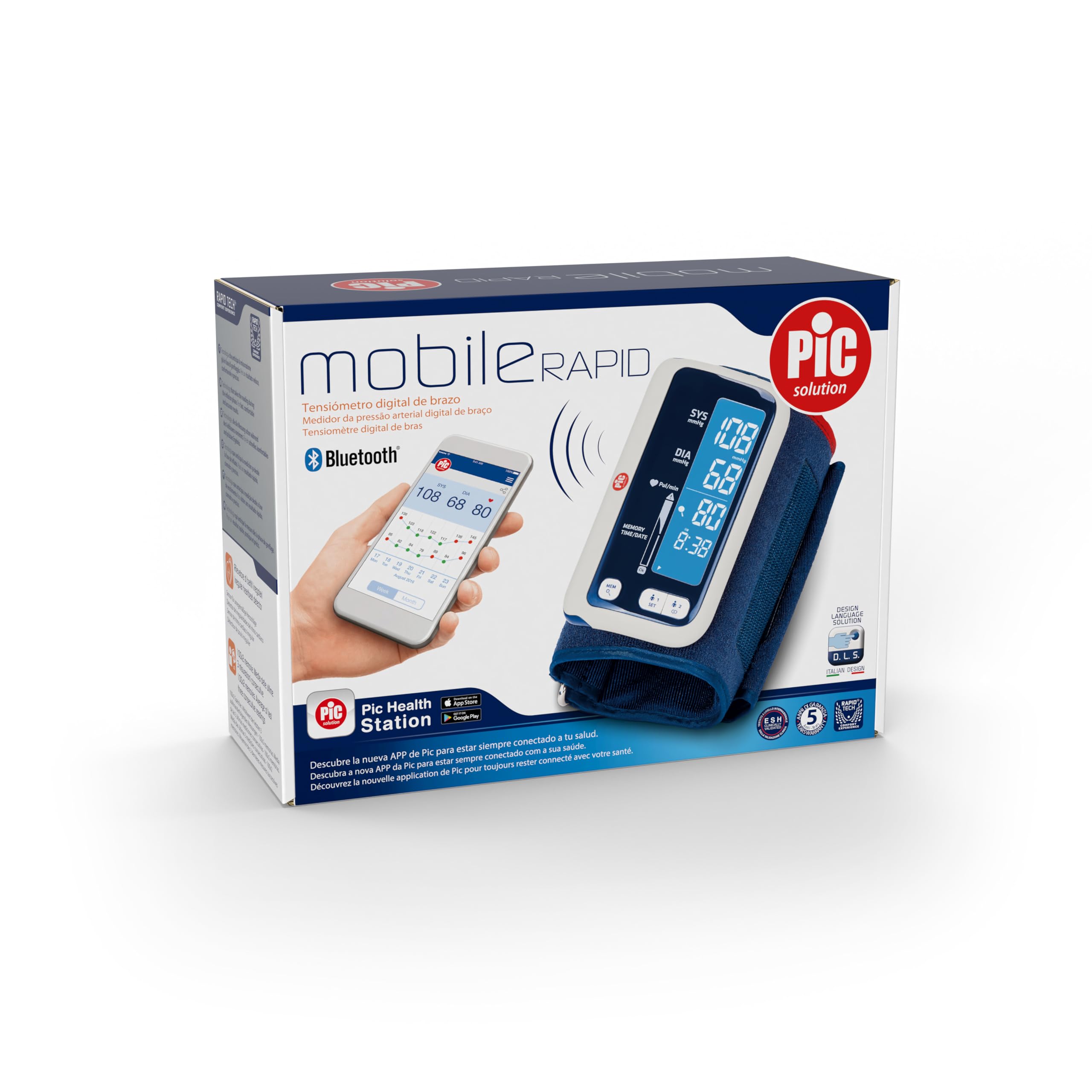 Pic Solution MobileRAPID Dispositivo de Medición de Brazo Digital Automático, unisex
