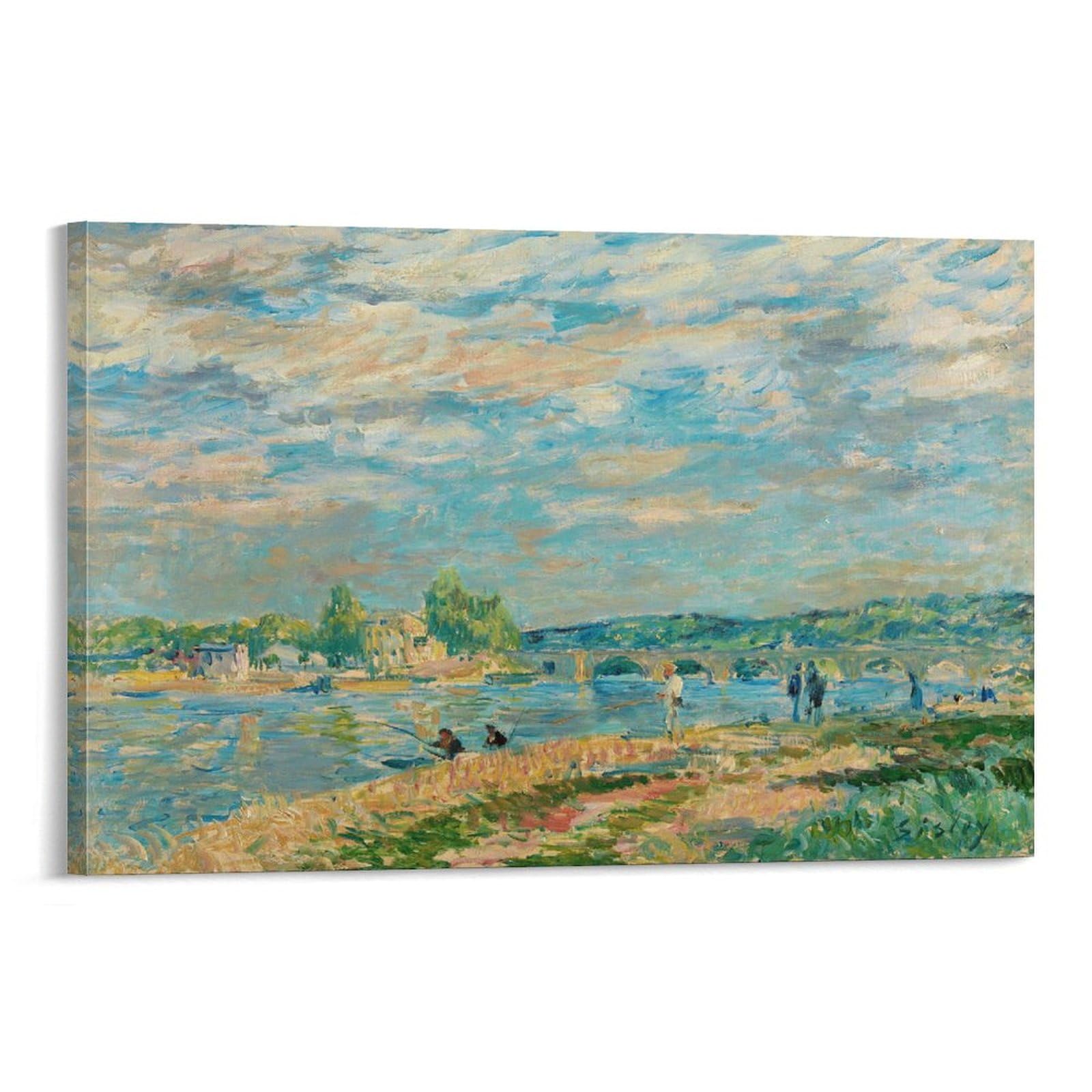 Alfred Sisley Art poster シスレー Amazon.com: Alfred Sisley,The Bridge at Sevres Prints Canvas