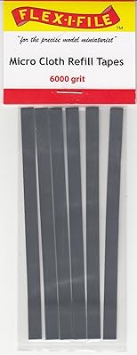 Flex-I-File FLXMCRT06000 Micro Cloth Tape Refill - 6000 Grit (6 pcs)