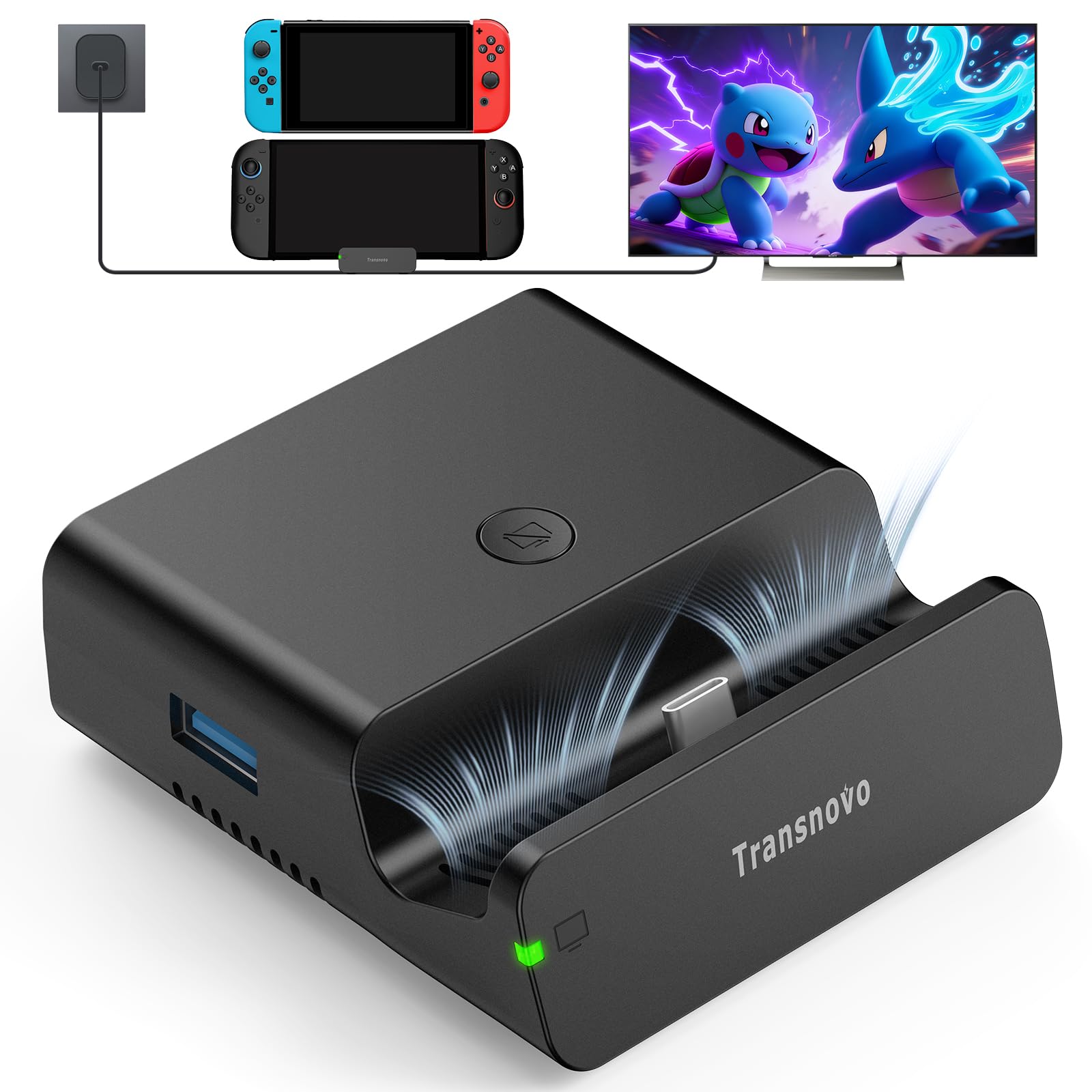 Portable TV Docking Station with Nintendo Switch 2/Switch/OLED, Compact Trave...
