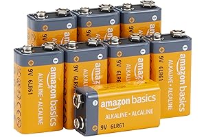 Amazon Basics 8-Pack 9V Batteries: Affordable Power for Essential Devices