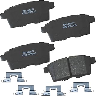 Premium SBC1259 Ceramic Rear Brake Pads for Ford Edge 2010-2007, Lincoln MKX 2010-2007, Mazda CX-7 2012-2007, CX-9 2011-2007, CX-9 2015-2013