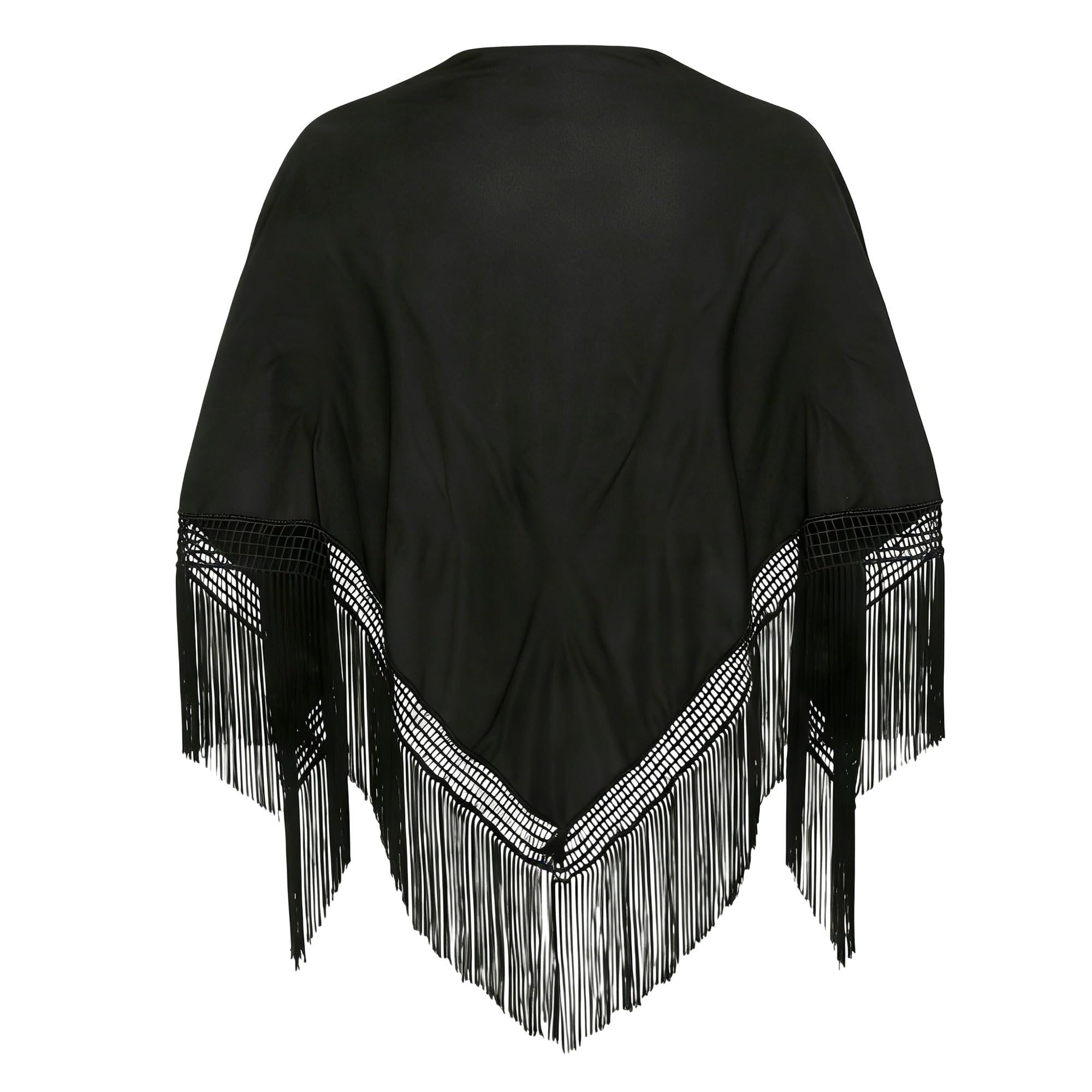 Wildarms Mantón de Sevillana Bordado con Flecos para Flamenco Feria Disfraz Baile Tradicional Mujer — view 19