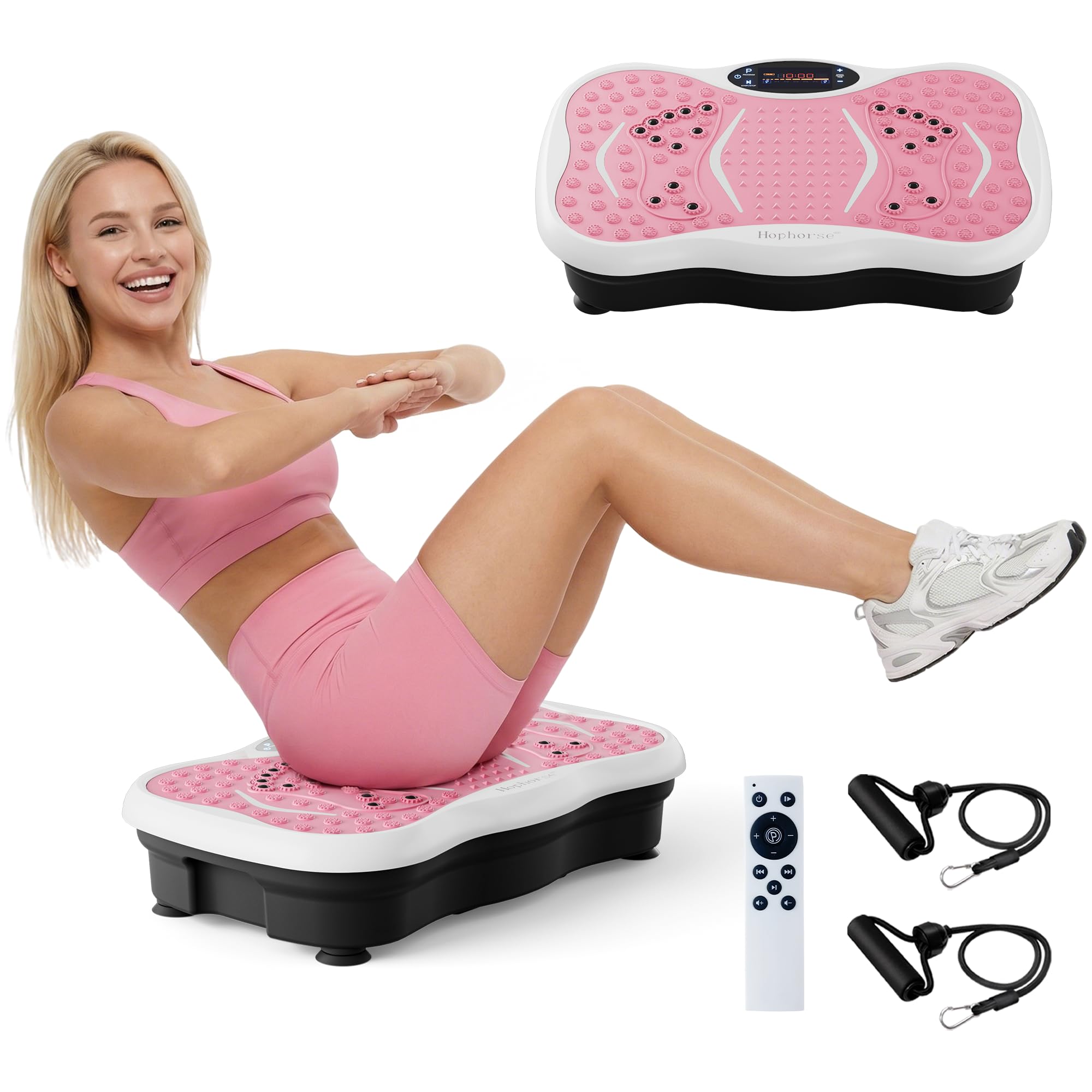 Vibration Plate Exercise Machine 200 Speeds Vibrating Plate for Lymphatic Drainage Vibrating Shaking Full Body Shaker Workout Vibration