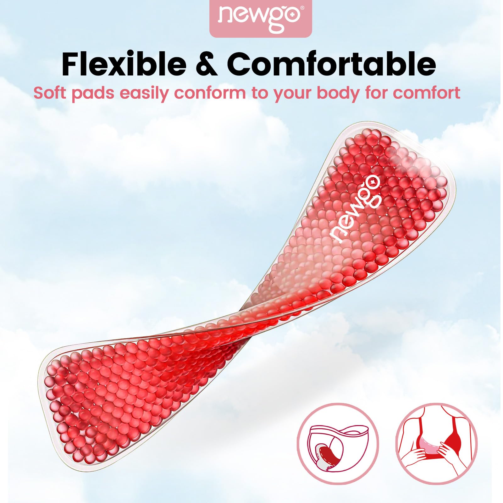 Soft Pad 2 Poches Gel Post-Partum + 3 Housses Lavables - Soulagement Intime Soulagement Naturel Réutilisable Soft Pad 2 Poches Gel Post-Partum + 3 Housses Lavables - Soulagement Intime Soulagement Naturel Réutilisable