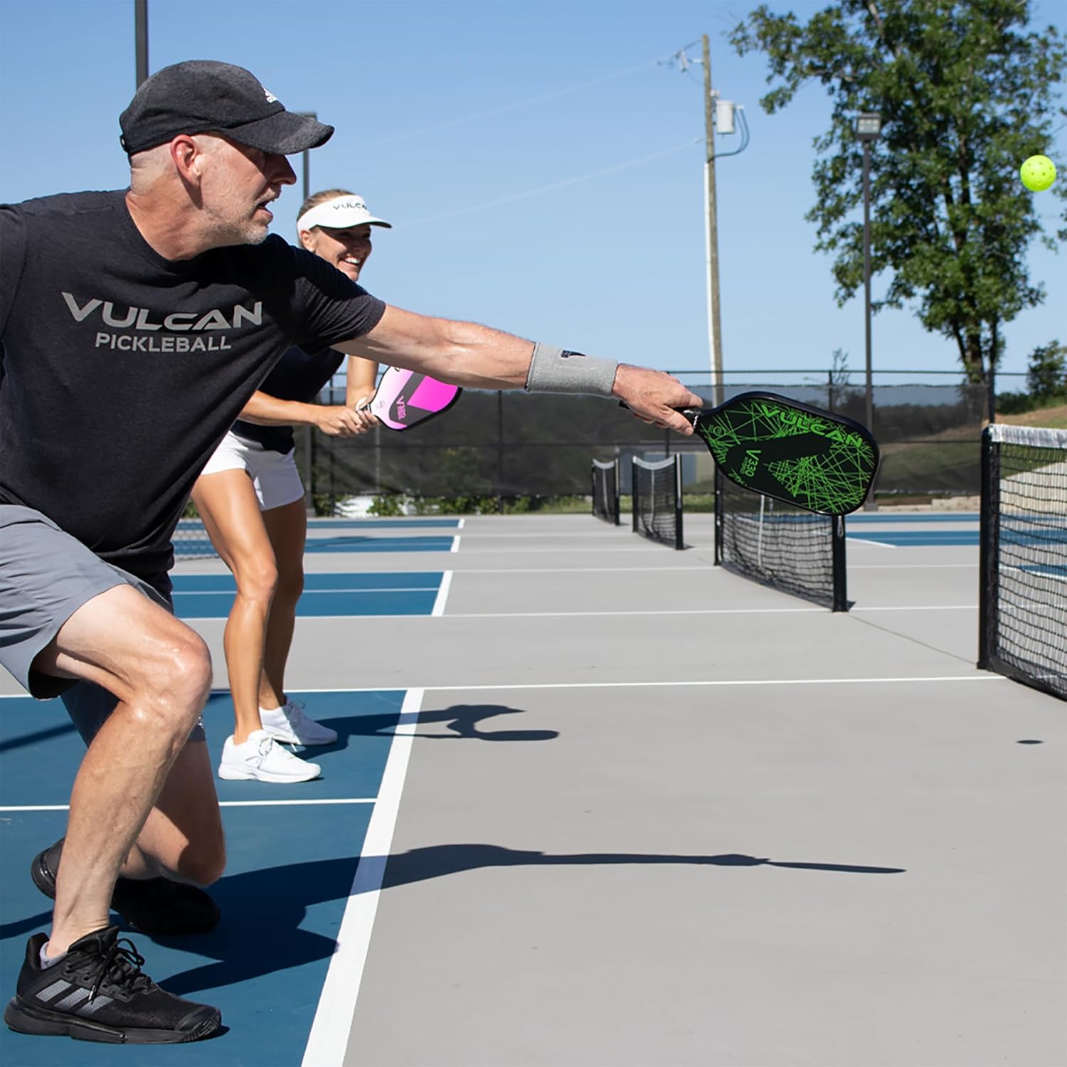 Vulcan | V330 Pickleball Paddle | Hybrid Performance | Polypropylene Core - Fiberglass Surface | USAP Approved | Multiple Colors
