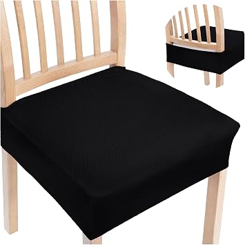 Smiry Stretch Jacquard Seat Covers for Dining Room Chairs Set of 2