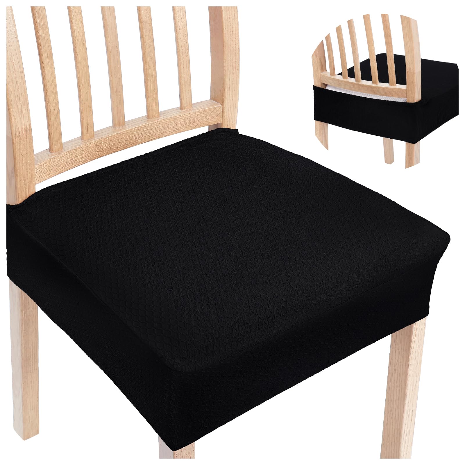 Smiry Stretch Seat Covers - Dining Room Set of 8 -26