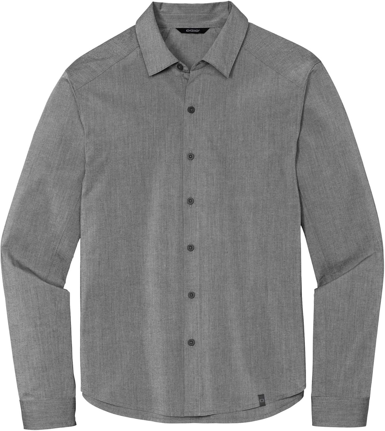 OGIO Unisex Commuter Woven Shirt | Long Sleeve Button Up Shirt for Men & Women, Business Casual Collared Top