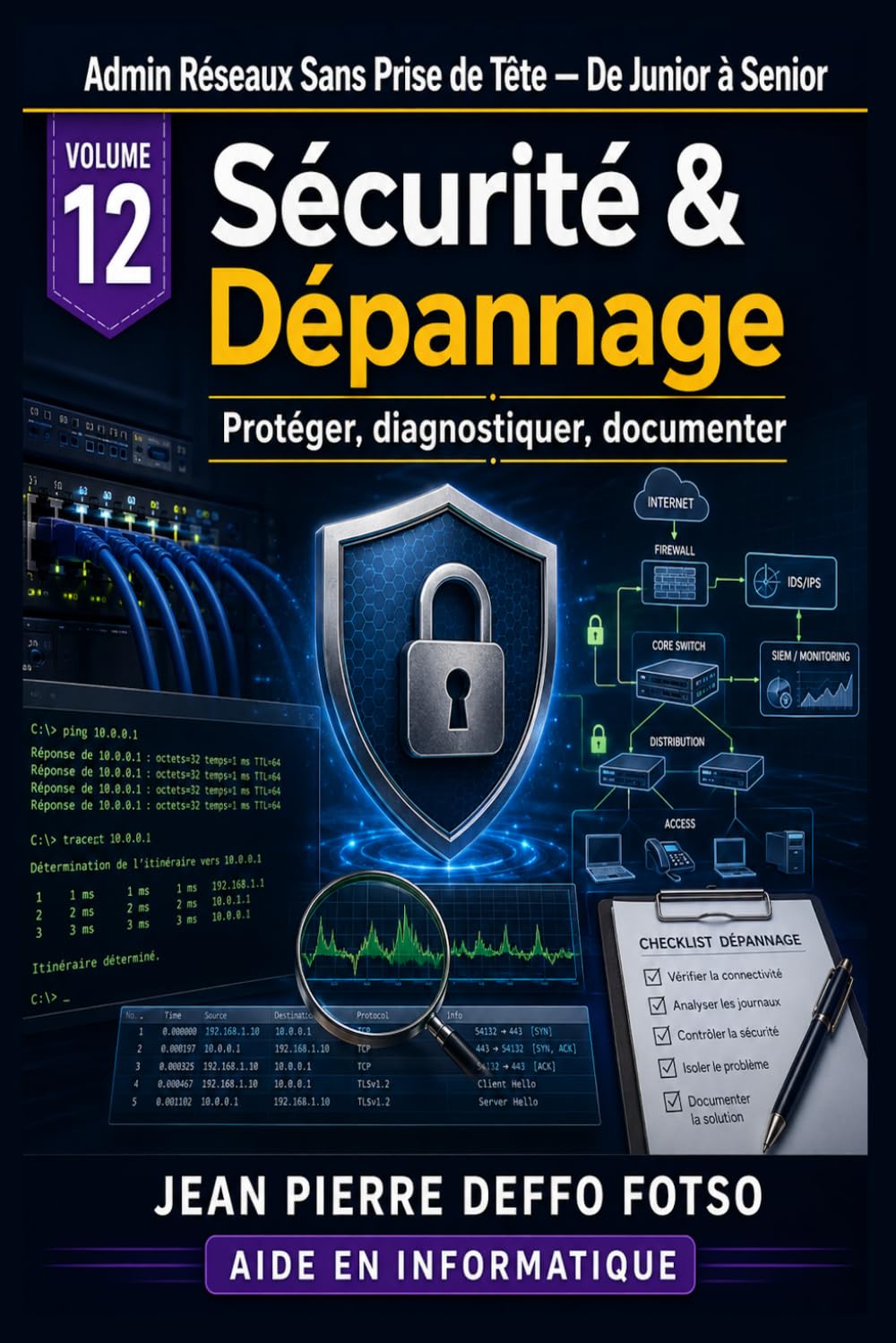 Collection Admin Réseaux Sans Prise de Tête De Junior à Senior Volume 12 : Sécurité & Dépannage: protéger, diagnostiquer, documenter