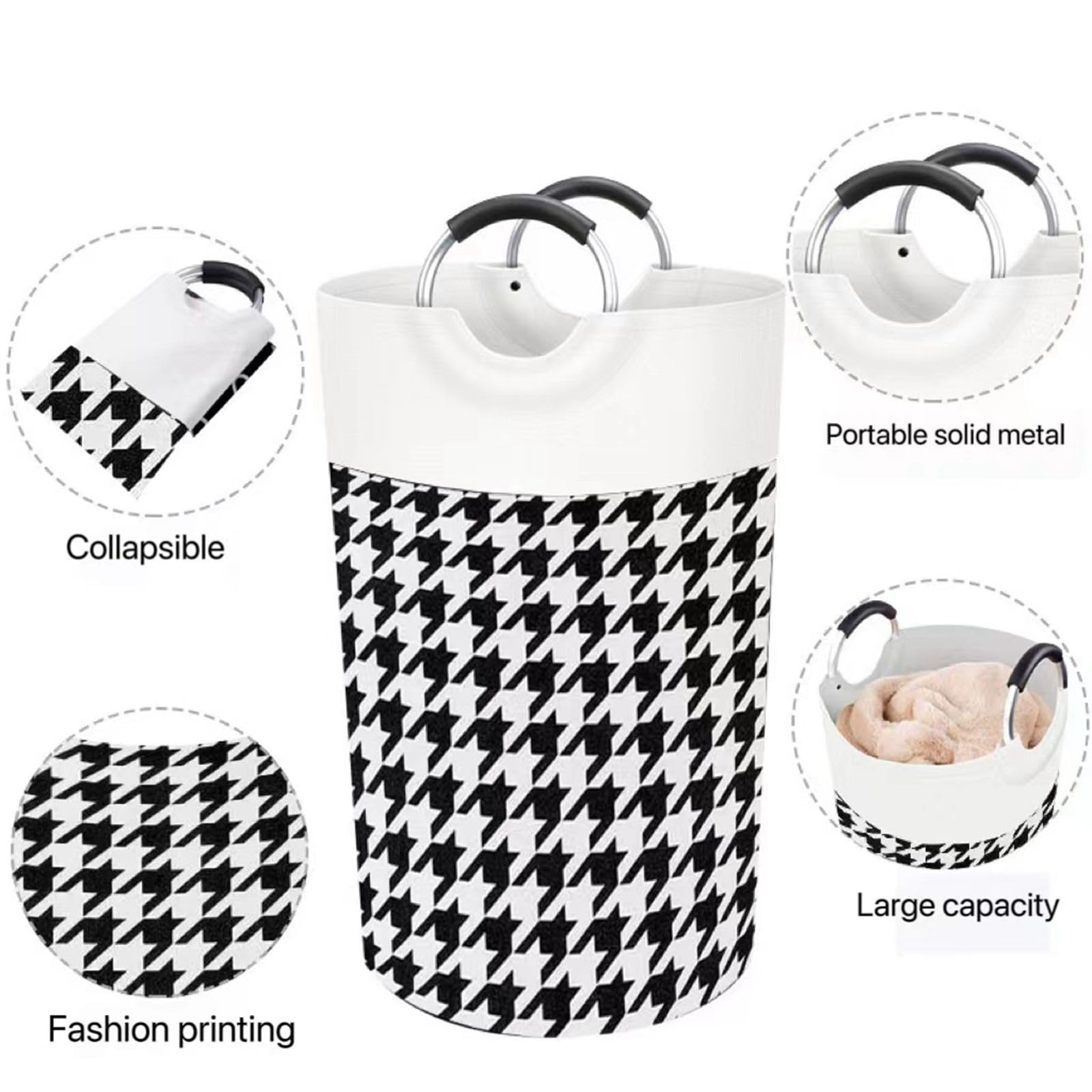 BlissTotes Lot de 3 paniers à linge autonomes et imperméables, grand panier à linge pliable avec poignées de transport faciles pour vêtements, serviettes dans la famille et le dortoir, kaki dégradé