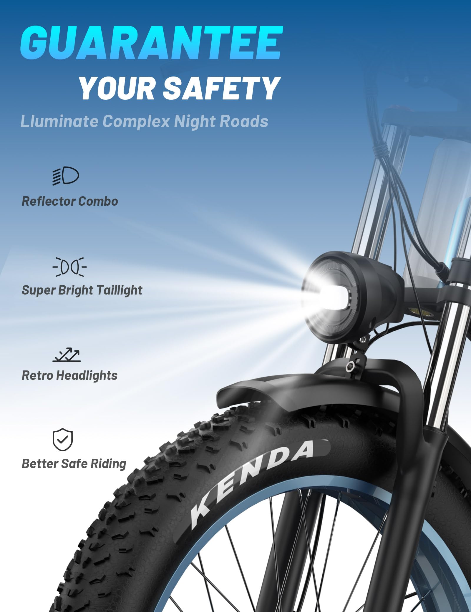 N26 Bici Elettrica Doppio Motore Uomo, Fat Tire 26 x 4.0 Ebike Mountain con 250W Batteria 48V 20Ah, Autonomia di 120Km (PAS), Adatta al Fuoristrada con Sospensioni Idrauliche & App Bluetooth