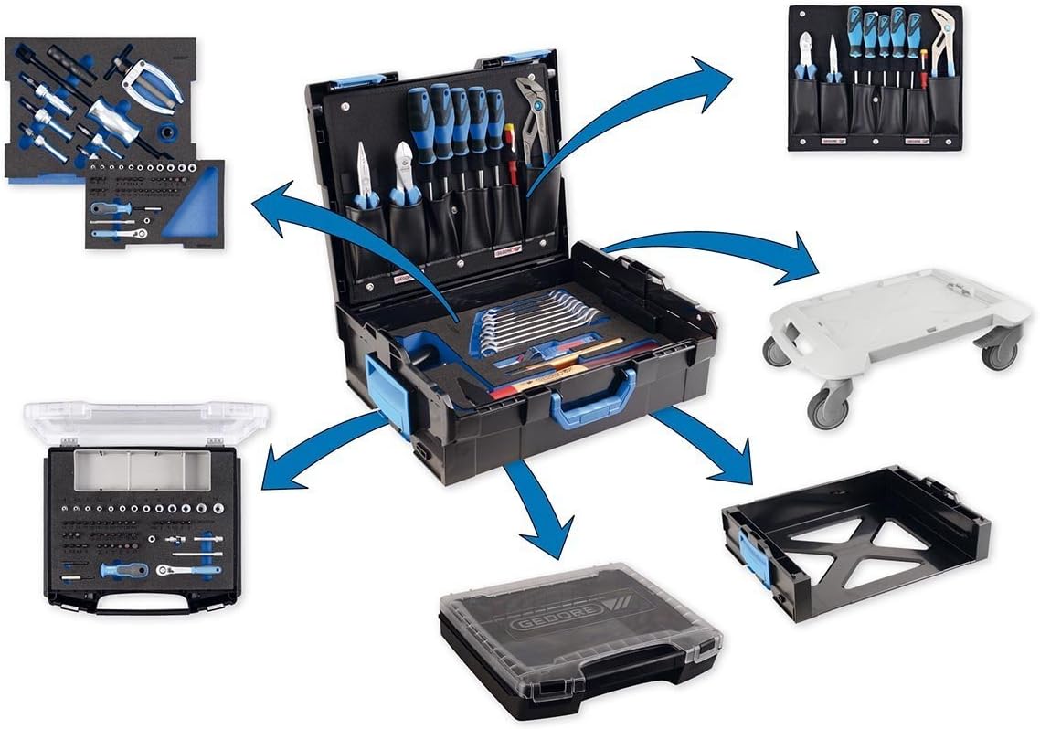 Gedore 1100-02 Tool Assortment Electrician 36 pcs, Multi-Colour