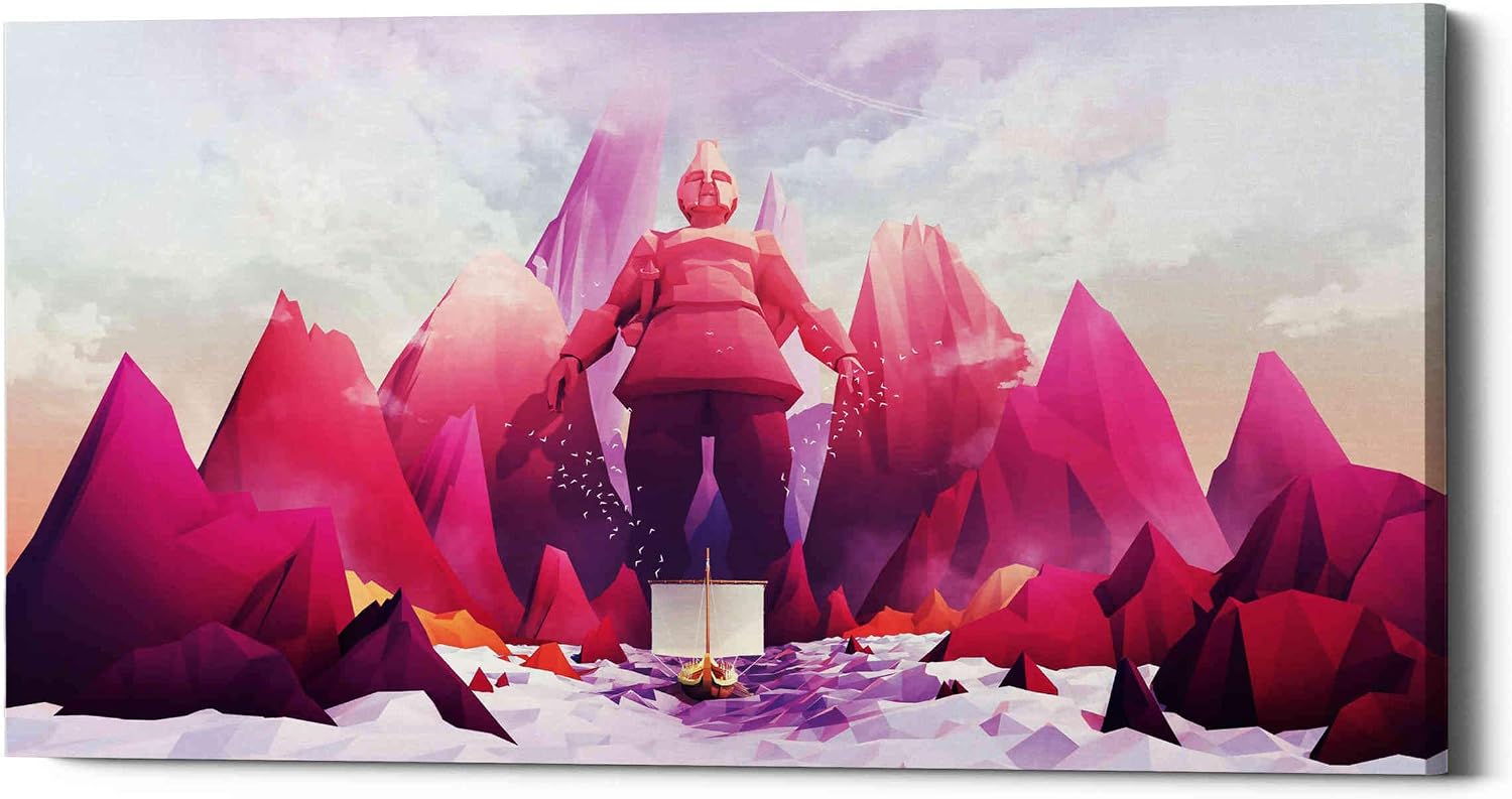 Epic Graffiti 'Talos' by Jonathan Lam, Canvas Wall Art, 24"x12"