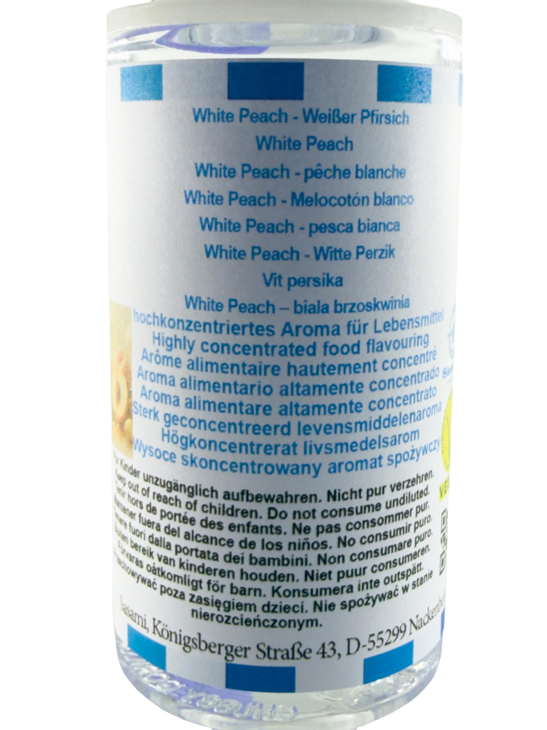White Peach - Melocotón blanco Aroma Concentrado - Vegano - Sasami - 100ml