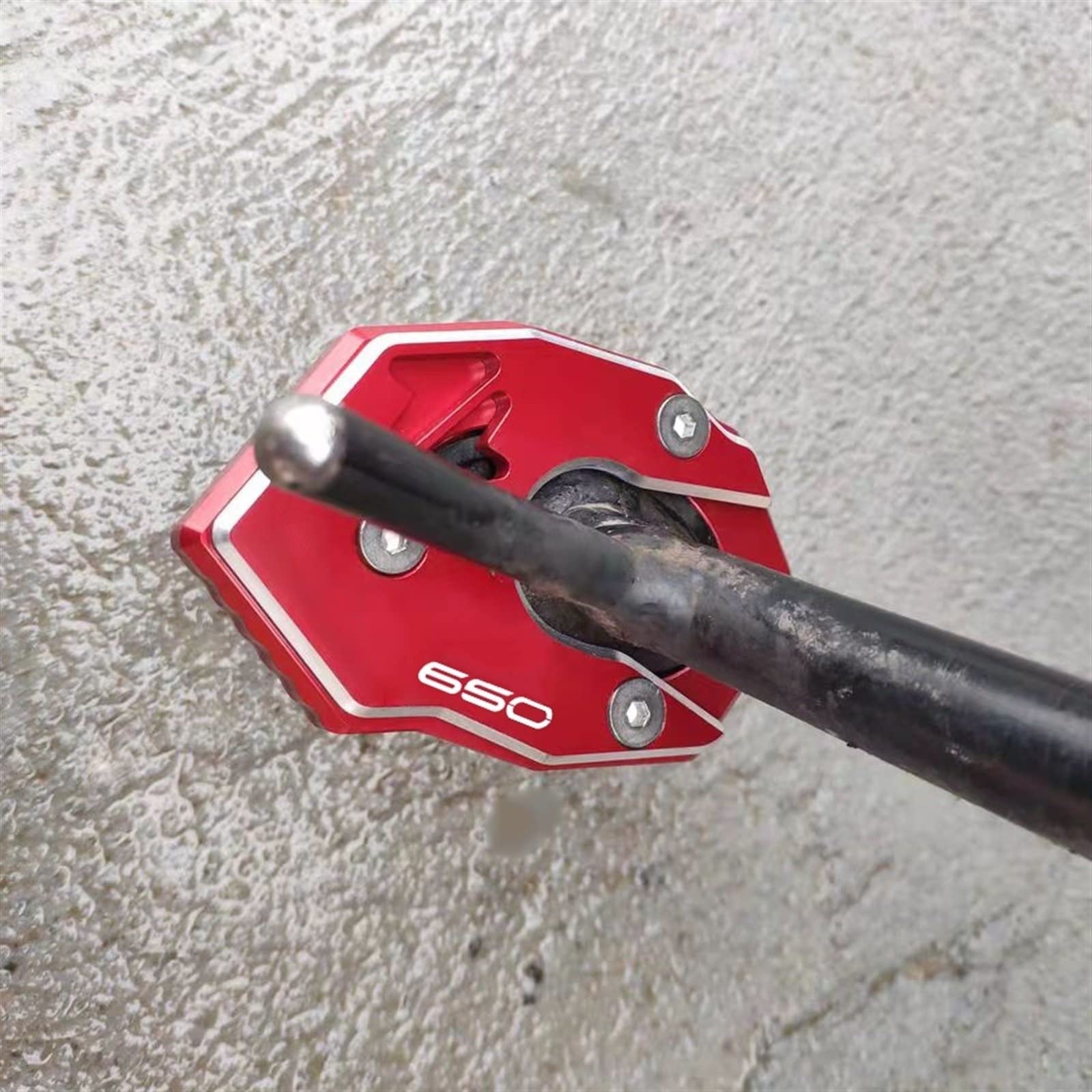 Moto Élargissement Béquille Pied Béquille Latérale De Moto, Coussinet D