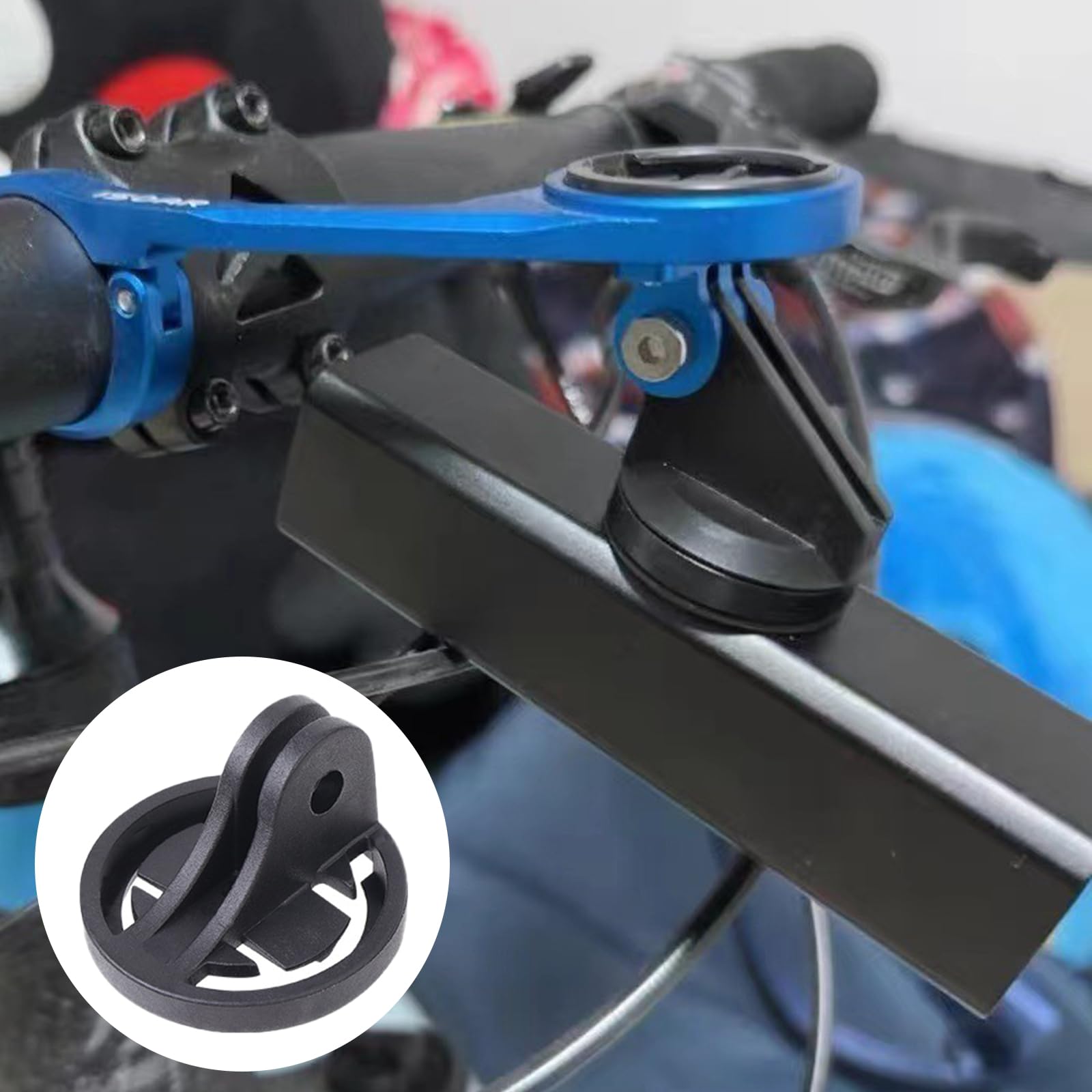 Fcnjsao Multifunctional Bicycles Mount Accessory Mount Bracket Secure Attaches Bicycles Computers and Light for Night Ridings