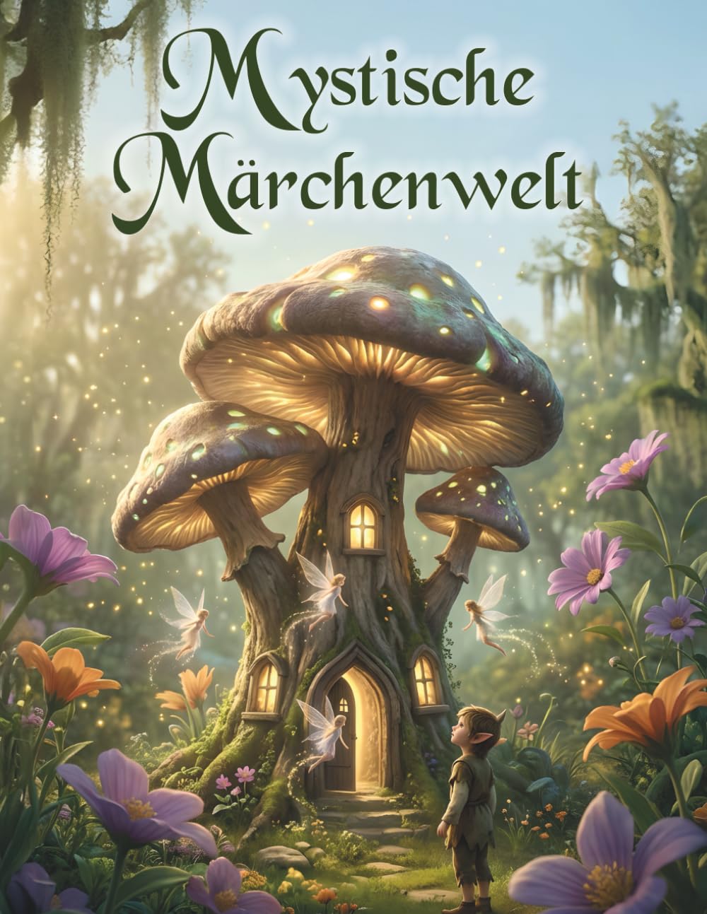 Mystische Märchenwelt: Ein märchenhaftes, Kreatives Ausmalbuch mit magischen Tieren, Feen & Drachen für Kinder & Jugendliche